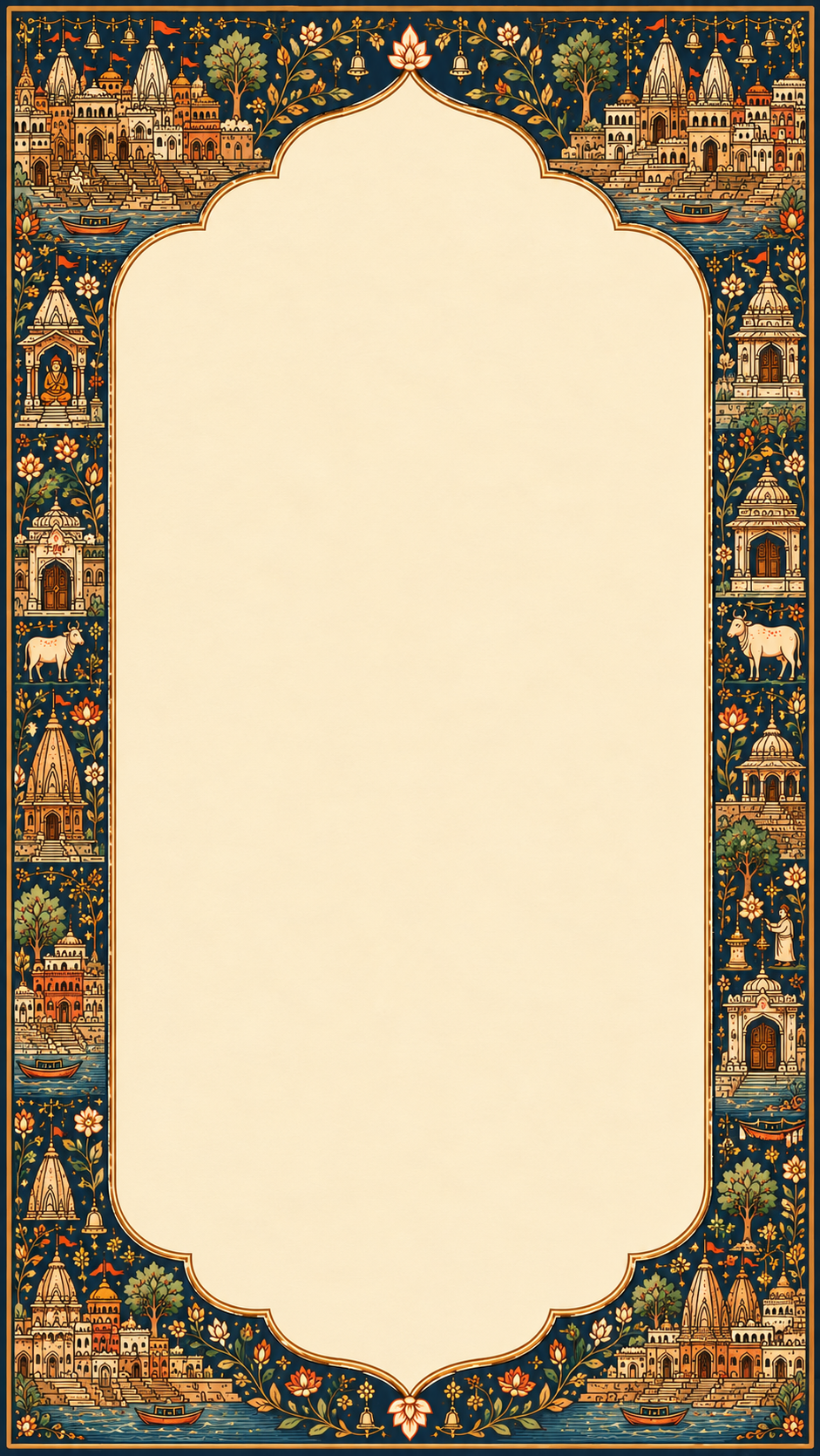 Wedding artwork 4: illustrated Indian heritage